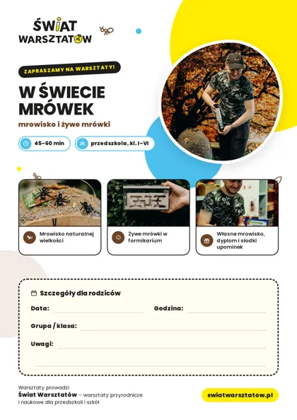 Plakat: W świecie mrówek